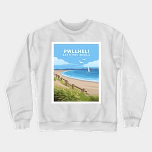 Pwllheli Beach, Llyn Peninsula - North Wales Crewneck Sweatshirt